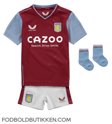 Aston Villa Philippe Coutinho #23 Hjemmebanetrøje Børn 2022-23 Kortærmet (+ Korte bukser)